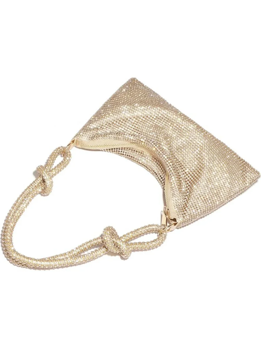👜 Women's Gold Sparkly Rhinestone Purse Evening Bag Stylish Out Dressy Clutch